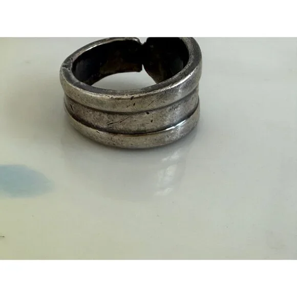 Vintage 60's Sterling Silver Spoon Ring 12.5 grams Size 8.5 - Picture 11 of 11